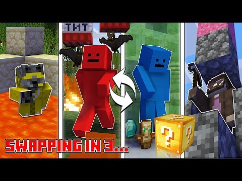 Minecraft 4-Way Deathswap With Lucky Blocks...