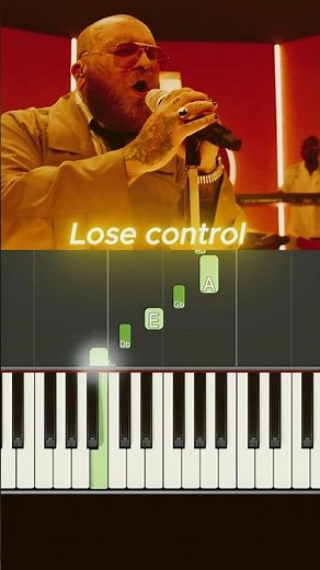 Teddy Swims - Lose Control | Easy Piano Tutorial 🎹