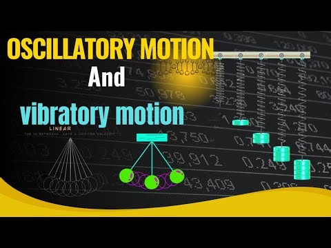 Oscillatory and Vibratory Motion | Difference Between Oscillatory and Vibratory Motion