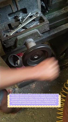 Custom Wheel Hub Milling Process #work #machine #engeneering #craft