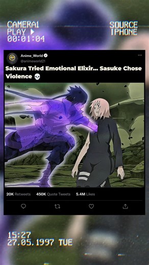 Sakura Gave a Whole Speech… Sasuke Chose Violence 💀