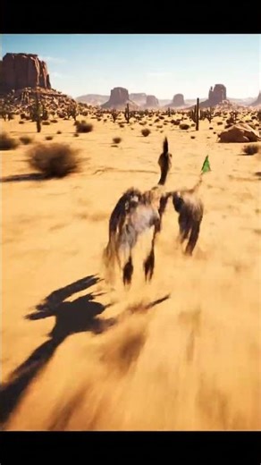Road Runner Hunts a Lizard at Insane Speed | Ultra-Realistic Desert Chase