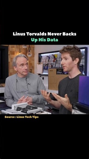 Linus Torvalds Never Backs Up His Data #shorts #linux #data #coding #knowledge