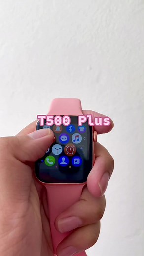 Smart watch t500 plus. Tenemos envíos a todo Mexico: www.cutestore00.com #parati #fypシ #pov #smartwatch #pink #t500plussmartwach #t500