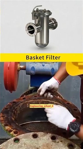 Basket Filter Working Principle | Industrial Filtration System Explained 😱