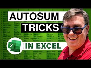 Excel - Three Crazy AutoSum Tricks In Excel - Episode 2473