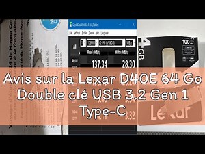 Avis sur la Lexar D40E 64 Go Double clé USB 3.2 Gen 1 Type-C Jump Drive, clé USB-C Flash Drive Matér