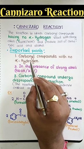 ❌ Cannizaro Reaction 🔥🔥🔥 #shorts #neet #iit #jeemains #board
