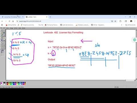 Leetcode 482 License Key Formatting - Important Interview Question - Explained In Hindi