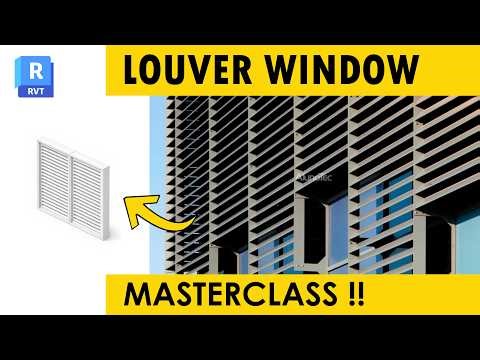 Louver Window detail in just 3 Mins | Revit Masterclass