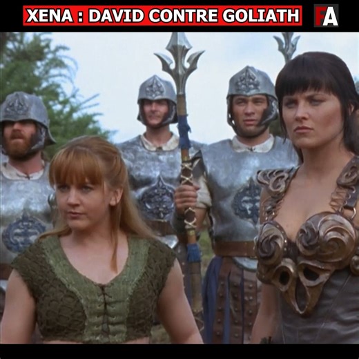 David et Golitah avec Xena La Guerrière. A noter que David n'est autre qu'un jeune Anthony Starr, futur Homelander de The Boys. | FilmsActu