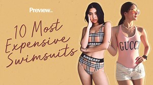 Summer is just right around the corner and we all know what that means: time to whip out those swimsuits! There are a few celebs who hit the beach early this year (revenge travel is real!), and we can't blame them. Living in a tropical country gives us all the reason to wear our favorite bikini and maillot at any given time of the year. That said, our latest episode of Preview 10 might inspire you to invest in a designer suit if you love the sea and sand. Whether you'd like to use this list as a