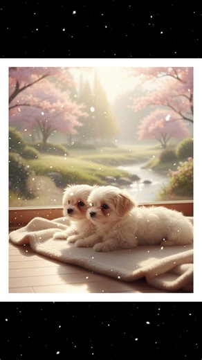 Gentle Piano Music ☀️ Spring Morning with Puppies | Calm & Cozy Background Music）#piano