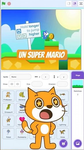 on peut coder super Mario sur scratch 🙀