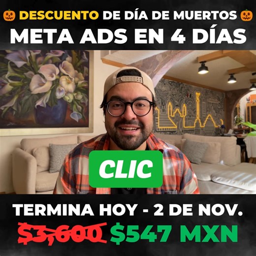 Nuevo curso enseña cómo aumentar tus ventas en 4 días. Si no estás vendiendo suficiente en tu negocio, la manera más rápida de generar nuevos clientes es a través de Facebook e Instagram. No hay duda que tus clientes usan alguna de estas redes sociales… Pero… ¿Te abruma la complejidad de las redes sociales, y dudas de tus habilidades tecnológicas? Existe un curso paso a paso, creado para personas con las siguientes características: ✅ Son dueños de un pequeño negocio. ✅ Dudan de sí mismos - Creen