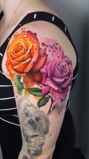60 reactions · 4 comments | Watercolour roses for lovely Vicky. The...