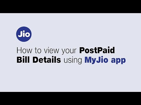 How To View Your Postpaid Bill Details Using MyJio app