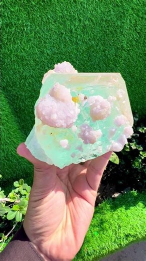 AquaMorganite Lepidolite Microlite