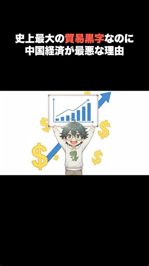 史上最大の貿易黒字なのに中国経済が最悪な理由 #Shorts