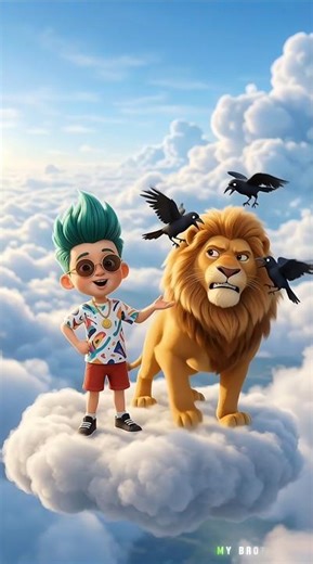 शेर और हाथी में टक्कर हो गया 😱 #cartoon #shorts #youtubeshorts #viral