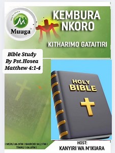 43 reactions | Bible Study By Pst.Hosea Matthew 4: 1-4 | Muuga Fm | Facebook