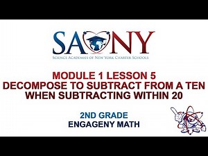 2nd Grade EngageNY Math - Module 1 Lesson 5 Decompose to subtract from a ten when subtracting with.