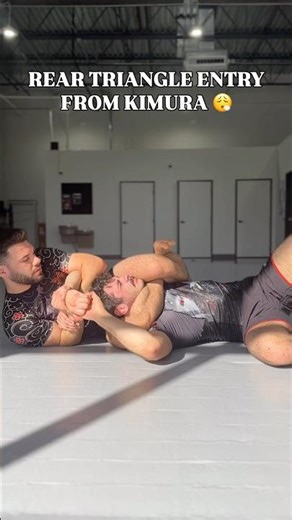 Rear Triangle Entry From Kimura 😮‍💨 #bjj #jiujitsu #grappling #submission #wrestling