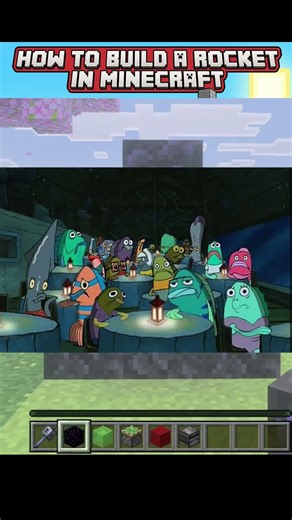 Minecraft: How to build a Working Rocket 1.21! [easy] #minecraft #minecraftbuilding #gaming #memes