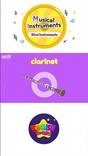 Kids vocabulary - Musical Instruments _Wind Instruments - English educational video #shorts