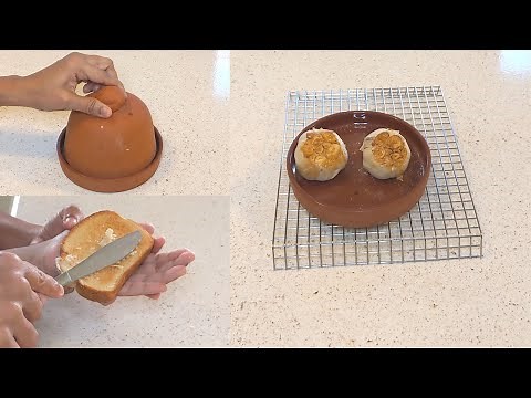 Roasted Garlic using Terra Cotta Garlic Baker/Roaster