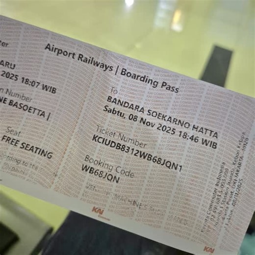 Johan's Travel on Instagram: "Saddest train ride until now this year. The airport train to Soekarno-Hatta Int'l Airport. See you soon, Indonesia! 😍"