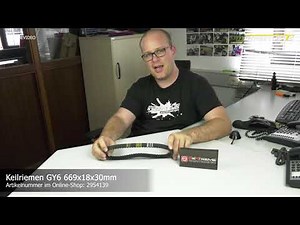 Streetlights.de Keilriemen / Antriebsriemen 4Takt Roller GY6 669x18x30mm zb. Baotian - Rex - Benzhou