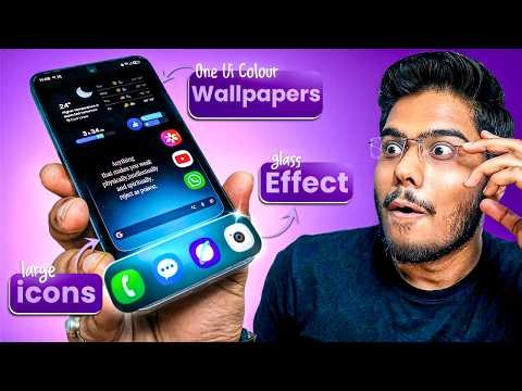 How To Apply Glass Dock Effect on Samsung Phones | One UI Tips & Tricks, Custom Wallpapers