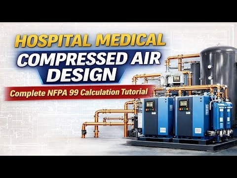 How to Design Medical Compressed Air System for Hospitals | NFPA 99 Step-by-Step Calculations