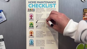 Magnetic Home Maintenance Checklist – Monthly & Seasonal Home Care Planner – Household Upkeep Schedule – Made in USA