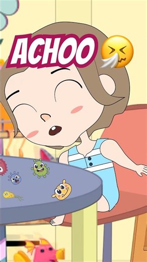 Roro's Mom Teaches Him How to Sneeze Without Spreading Germs!