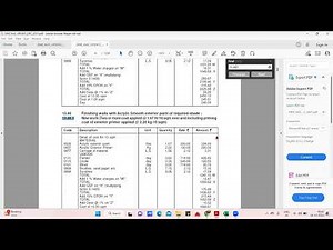183 Rate Analysis for Painting Works
