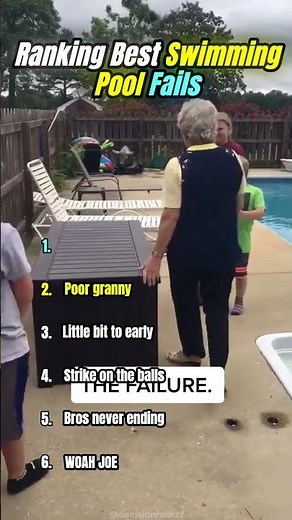 Ranking Funniest Swimming Pool Fails😭