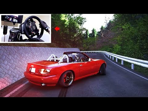 Mazda MX-5 vs Narrow Drift Road! | (4K) Ultra-Graphics w/Wheel Setup - Assetto Corsa