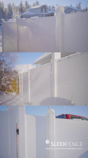 Winter brings a lot of uncertainty, but SLEEKFENCE stays consistent. Our powder-coated aluminum system is built to take on heavy snow, strong winds, and freezing temperatures while keeping its clean, modern look. It won’t rust, bend, or break down, no matter how many times the weather shifts. Where other materials can crack, warp, or wear out, SLEEKFENCE holds its shape through every freeze and thaw. It lasts, it performs, and it keeps your property looking sharp season after season. Because a f
