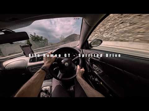 How to drive fast in backroads. 2005 Alfa Romeo GT 2.0JTS Selespeed edition (pov driving)