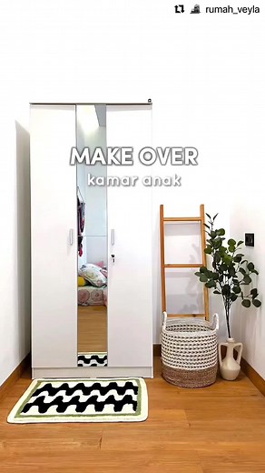 Makeover kamar anak biar makin glow up bareng Aruna 2P A MR✨ #pira #lemaribaju #lemariminimalis