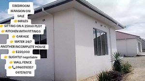 5BEDROOMED MANSION ON SALE 6MILES ON A 25X60 PLOT $220,000 SLIGHTLY NEGOTIABLE