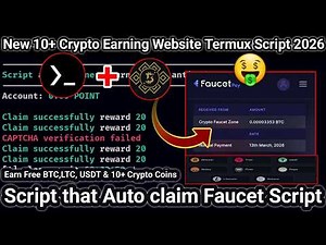 Nuyul 10 Crypto Faucet Earning Website Script - Auto Claim Faucet Via Termux - Earn Free Crypto 2026