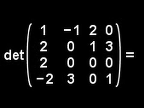 Determinante berechnen, Matrizenrechnung Video 3