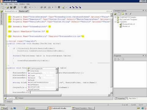CodeSmith Generator - Master Templates