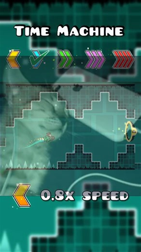 Which speed can pass this part in Time Machine? #geometrydash #shorts #viralshorts