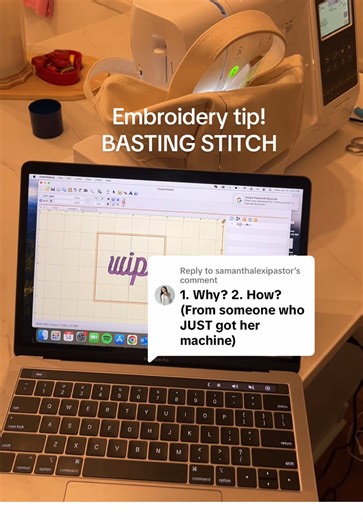 How to Add a Basting Stitch to Your Embroidery
