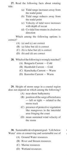 Read the following facts about rotating tide: (a) Tidal range i... | Filo