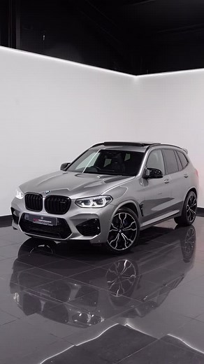 The BMW X3 M Competition, finished in Donnington Grey, featuring Panoramic Sliding Sunroof, Harmon Kardon Sound System, Heated Steering Wheel, Head Up Display and Reverse Camera. For more information click on the link in our bio. | SAM Performance